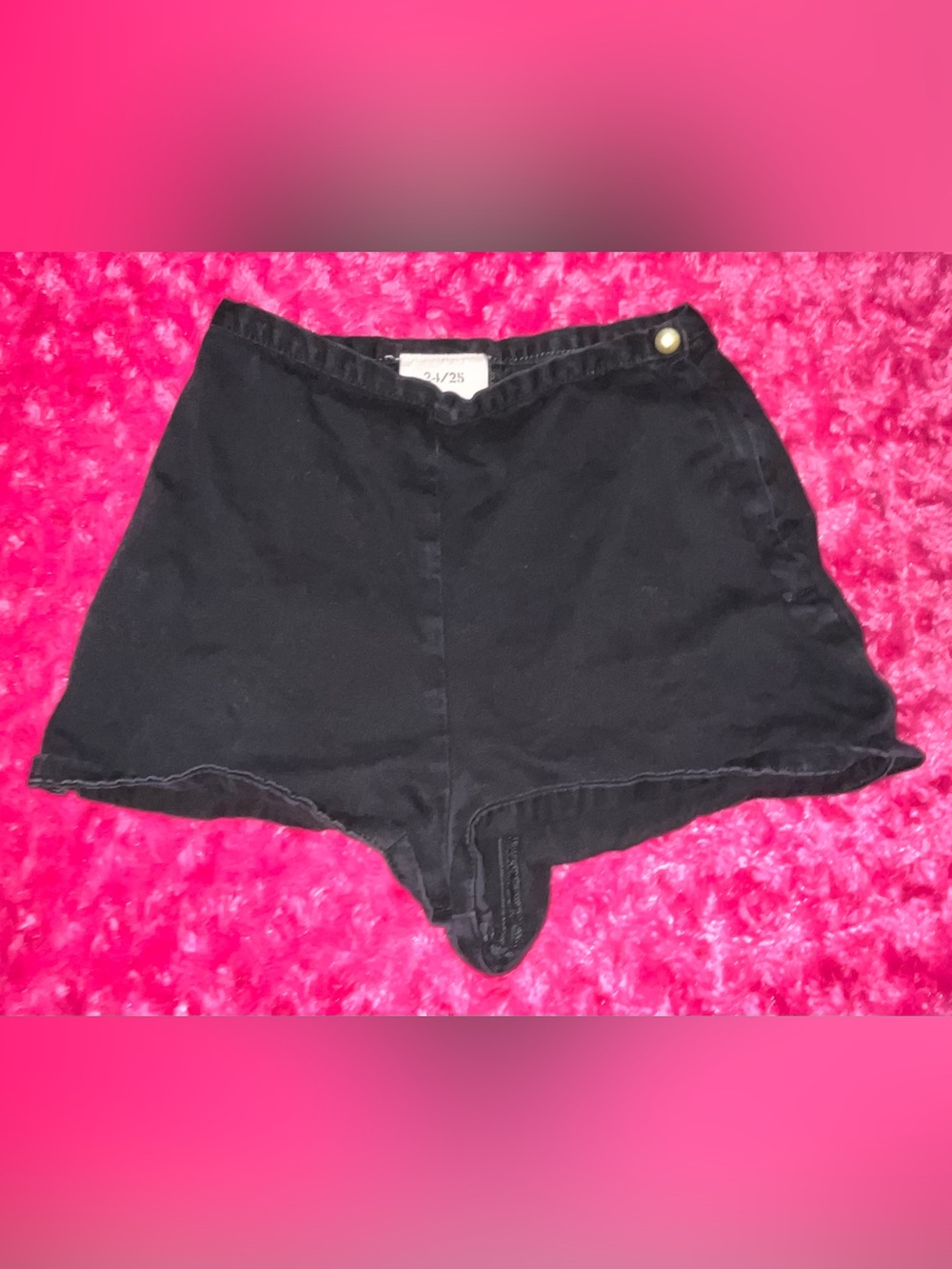 American Apparel black denim shorts✨
